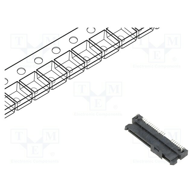 MOLEX Connector: SATA; socket; female; PIN: