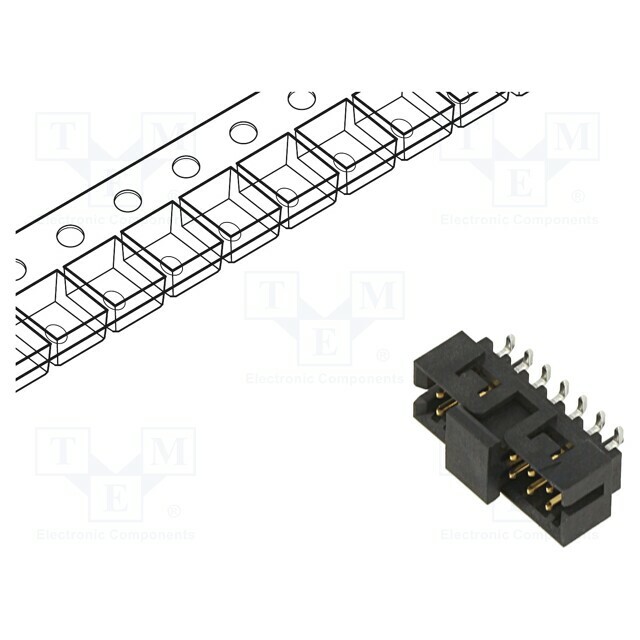 MOLEX Connector: PCB-cable/PCB; socket; male; PIN: