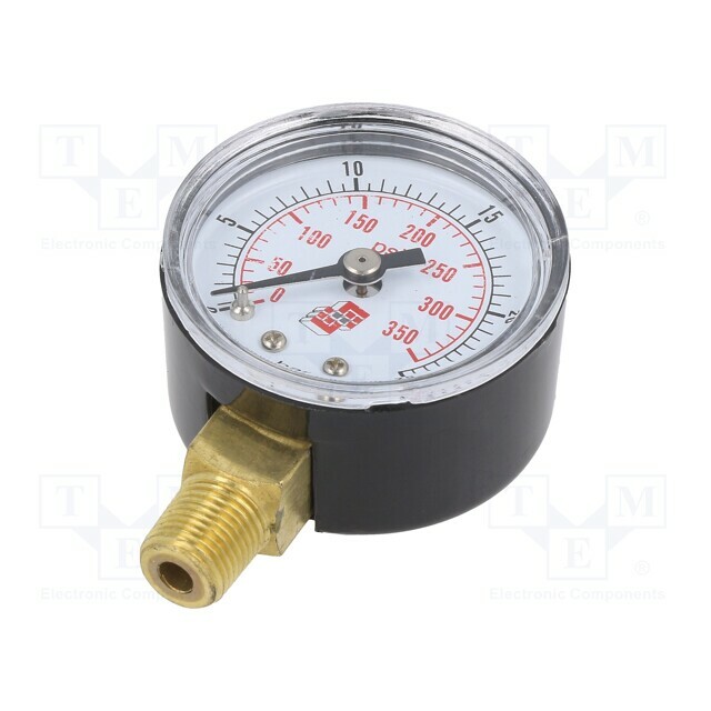 PNEUMAT Manometer; 0÷25bar; bottom connection; Thread: