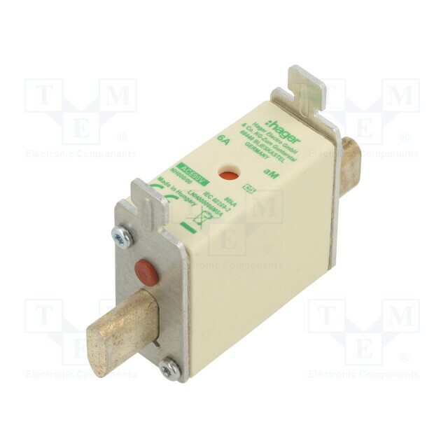 HAGER Fuse: fuse; NH000; industrial; 6A