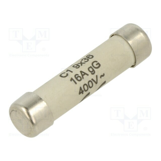 HAGER Fuse: fuse; 9x36mm; cylindrical,industrial