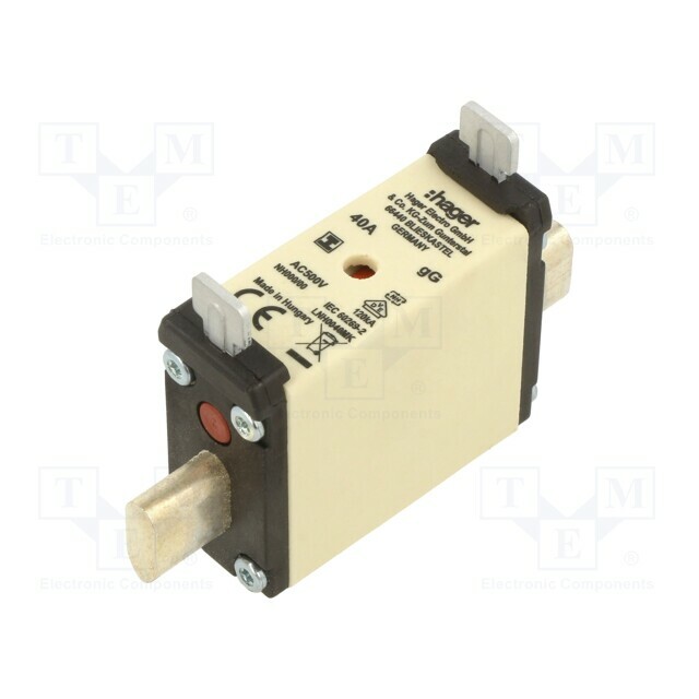 HAGER Fuse: fuse; NH000; industrial; 40A