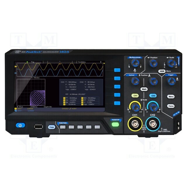 PEAKTECH Oscilloscope: digital; DSO; Ch: 2
