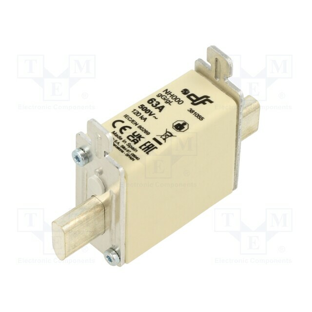 DF ELECTRIC Fuse: fuse; NH000; ceramic