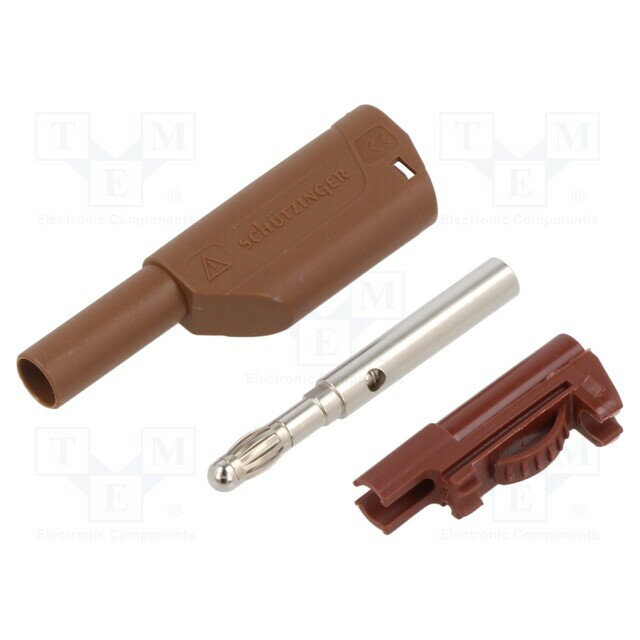 SCHUTZINGER Laboratory connector: 4mm banana; plug