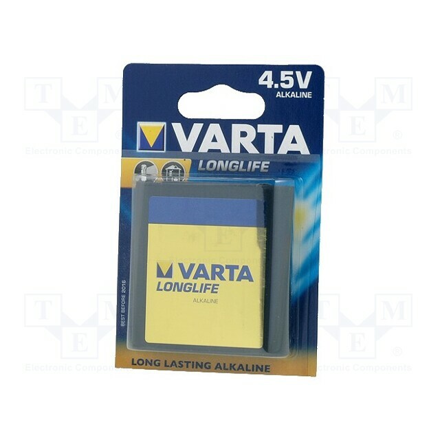 VARTA Battery: alkaline; 3LR12; 4.5V