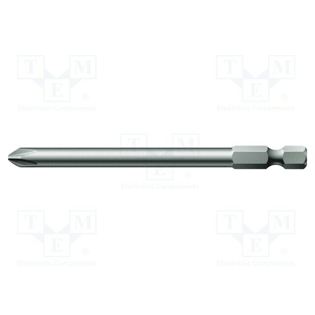 Screwdriver bit; Phillips; PH3; 1/4"; Overall