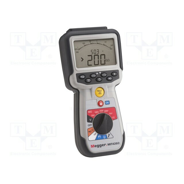 MEGGER Meter: insulation resistance; LCD; R