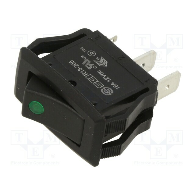 SWITCH COMPONENTS ROCKER; SPST; Pos: 2