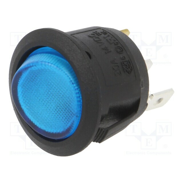 SWITCH COMPONENTS ROCKER; SPST; Pos: 2