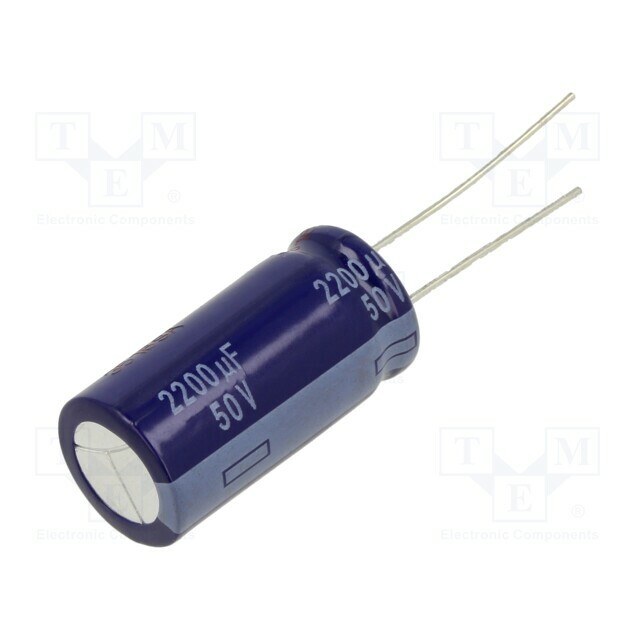 PANASONIC Capacitor: electrolytic; THT; 2200uF; 50VDC