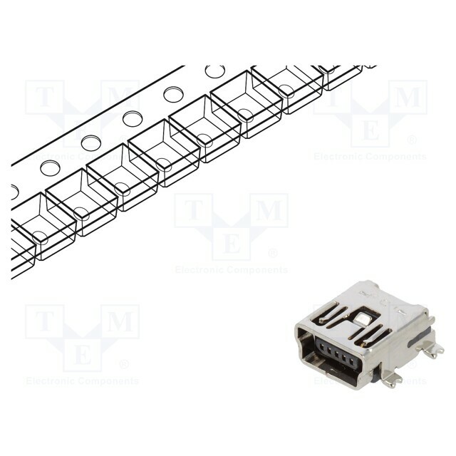 AMPHENOL COMMUNICATIONS SOLUTIONS Connector: USB B