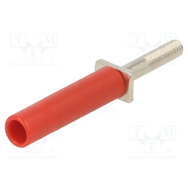 STAUBLI Adapter; red; 25A; banana 4mm