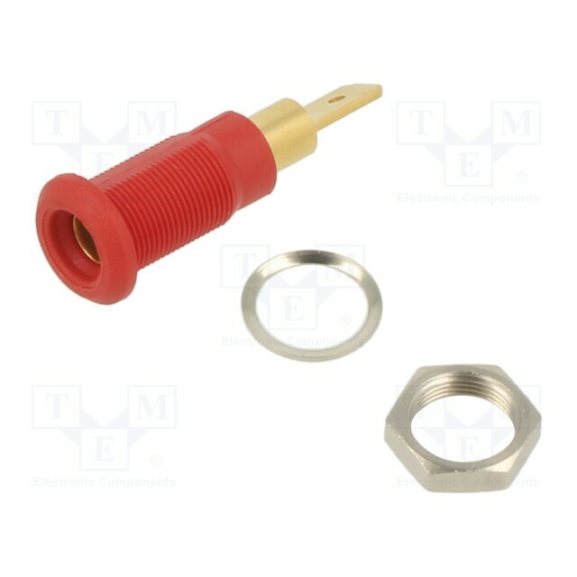 STAUBLI Laboratory connector: 4mm banana; socket