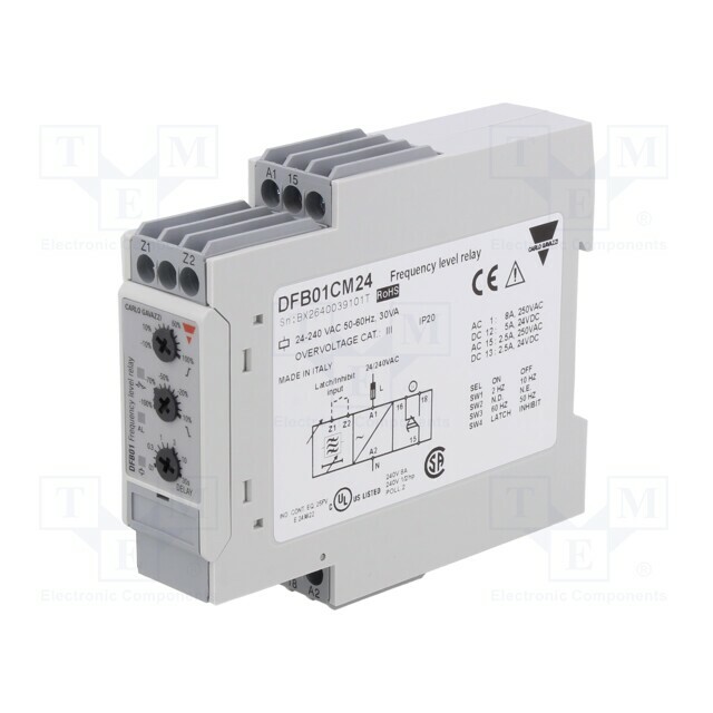 CARLO GAVAZZI Frequency monitoring relay; AC