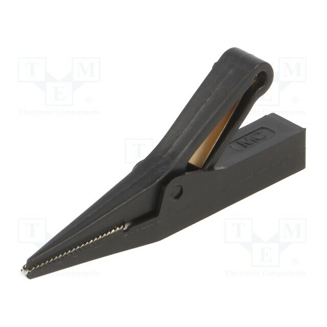 STAUBLI Crocodile clip; 10A; black; Grip