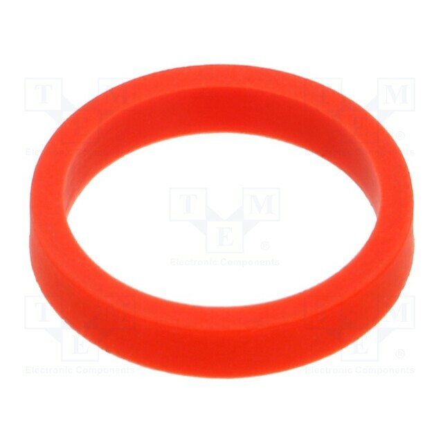 STAUBLI Sleeve; red; for banana sockets