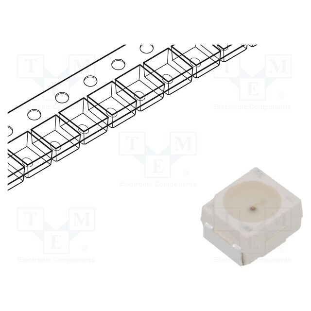 KINGBRIGHT ELECTRONIC LED; red; SMD; 150÷350mcd