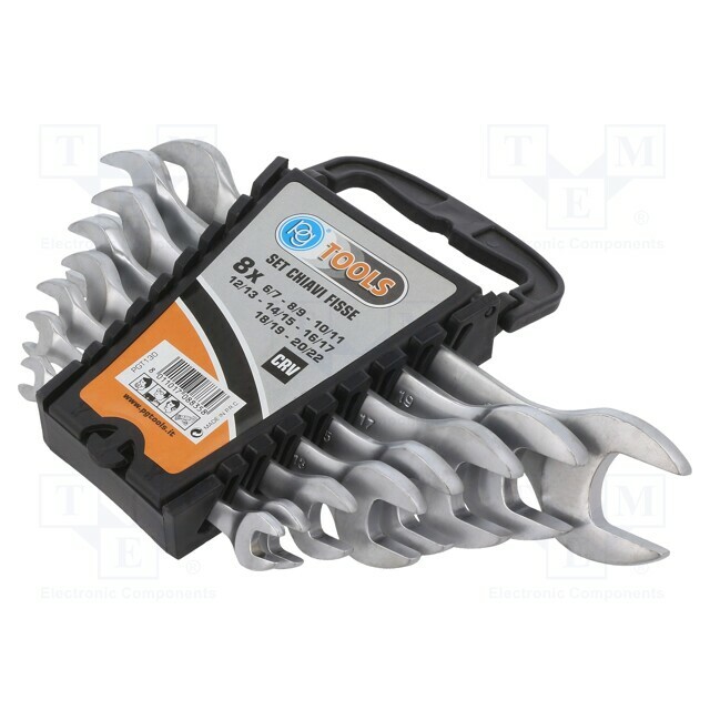 PG TOOLS Wrench: flat-set; Chrom-vanadium steel