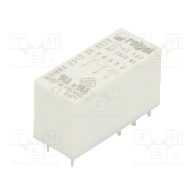 RELPOL Relay: electromagnetic; Ucoil: 12VAC; DPDT