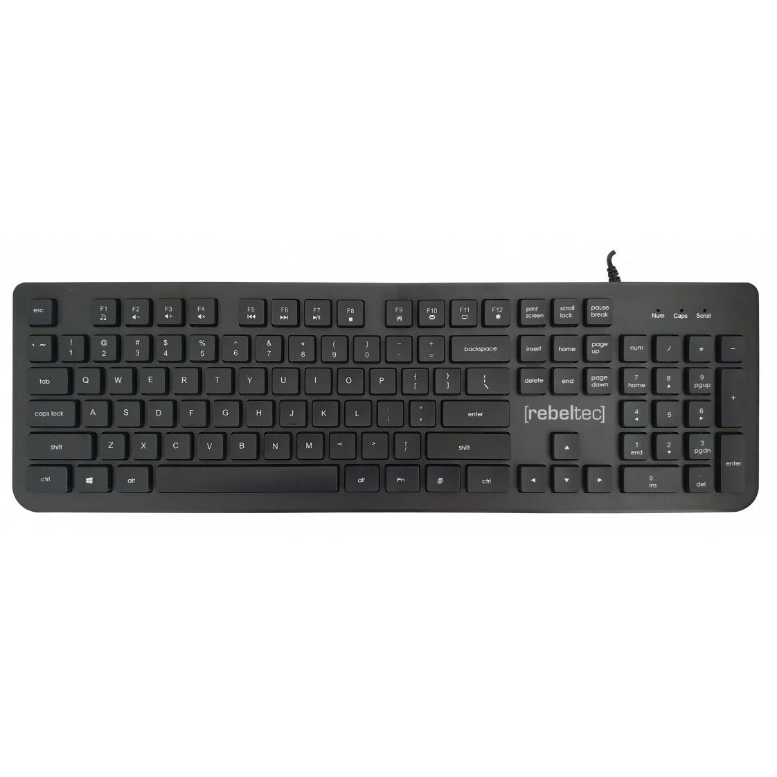 Rebeltec keyboard USB Solidero | RBLKLA00042
