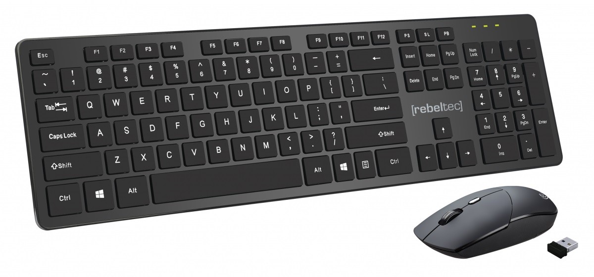 Rebeltec Combo Maxim Bezvadu komplekts klaviatūra
