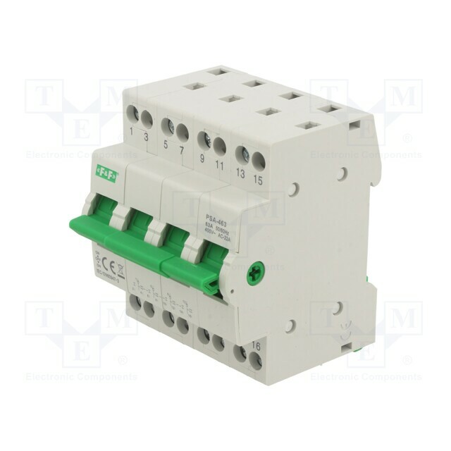 F&F Mains-generator switch; Poles: 4; 230/400VAC