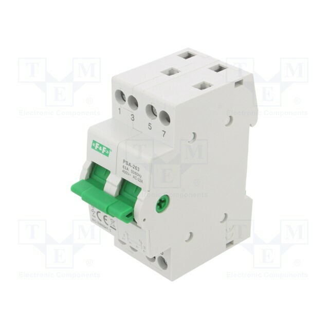 F&F Mains-generator switch; Poles: 2; 230/400VAC