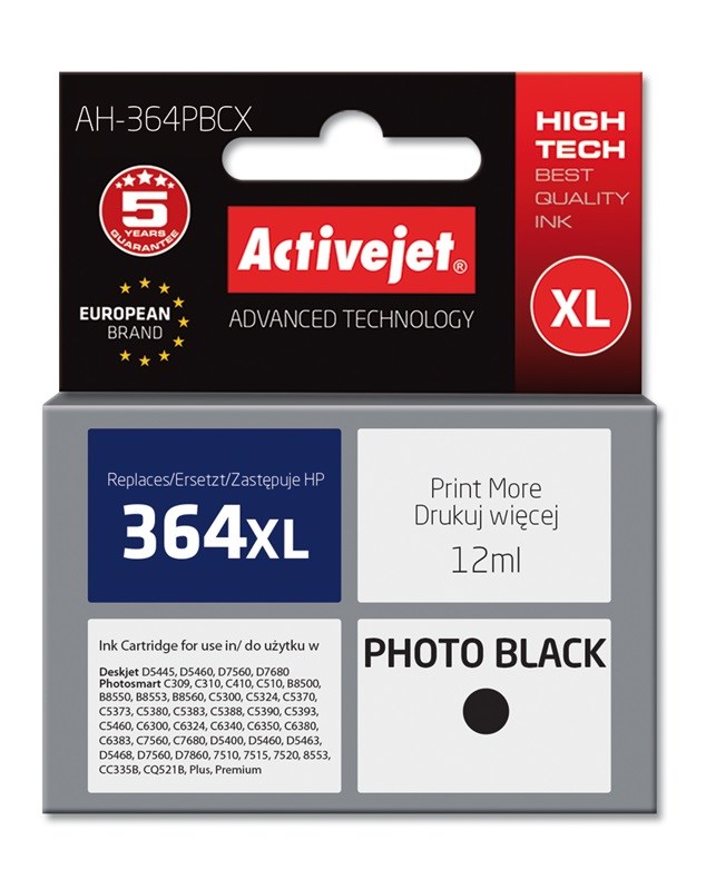 Activejet AH-364PBCX Ink (replacement for HP