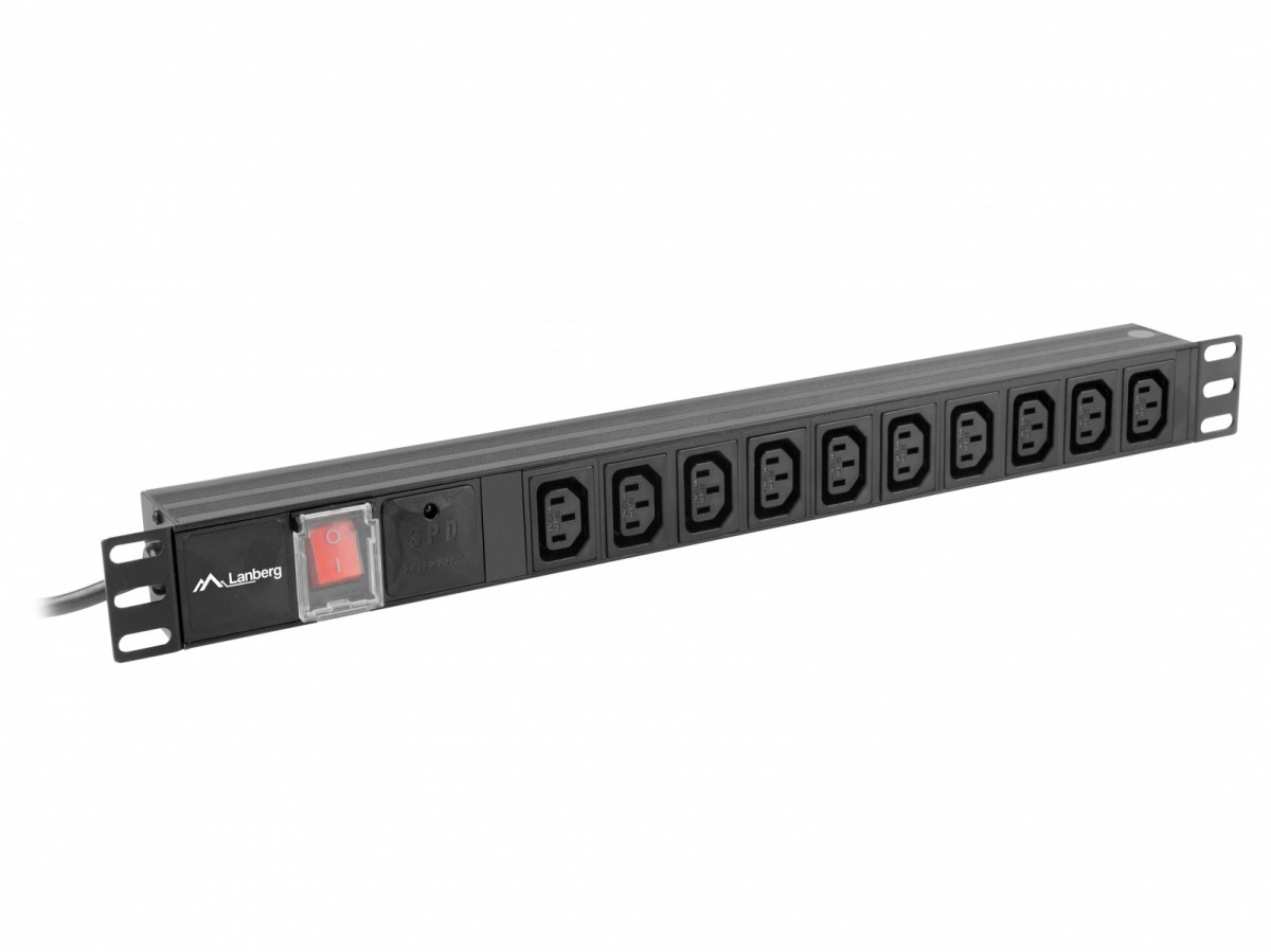 Lanberg PDU Steckdosenleiste 19" 1U 10x