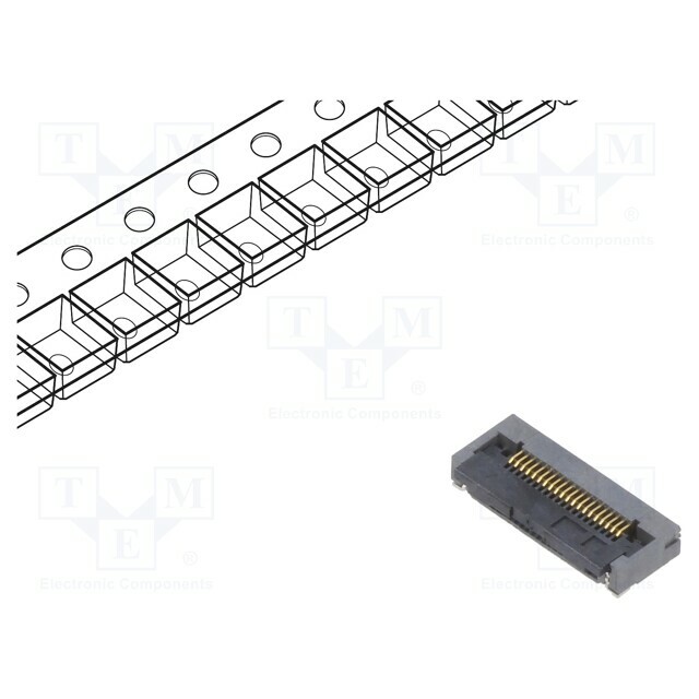 HIROSE Connector: FFC/FPC; gold-plated; SMT; 500mA