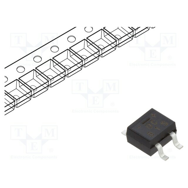 DC COMPONENTS Bridge rectifier: single-phase; 100V
