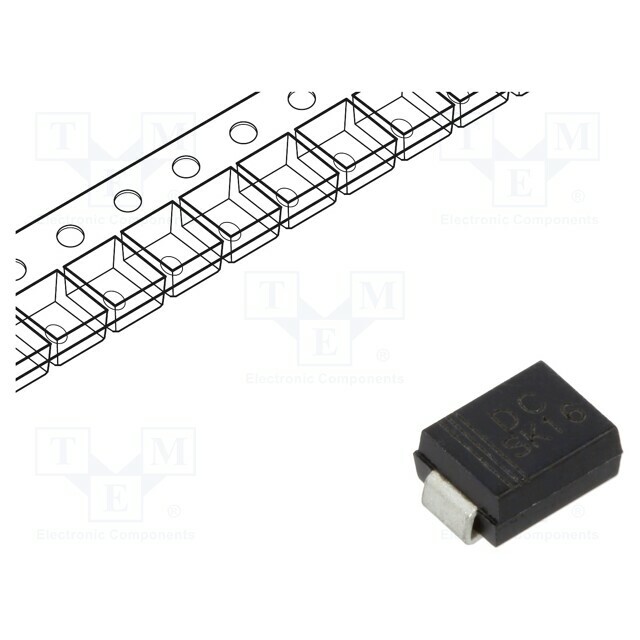 DC COMPONENTS Diode: Schottky rectifying; SMB