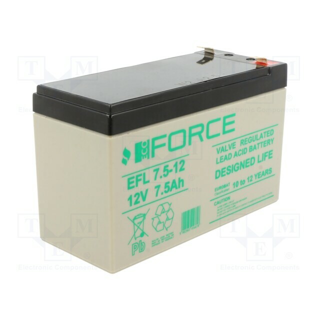 ECO FORCE Re-battery: acid-lead; 12V; 7