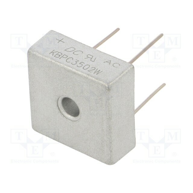 DC COMPONENTS Bridge rectifier: single-phase; Urmax: