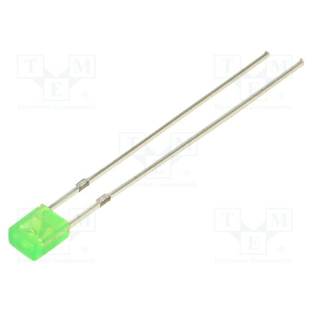 OPTOSUPPLY LED; yellow green; rectangular; 3