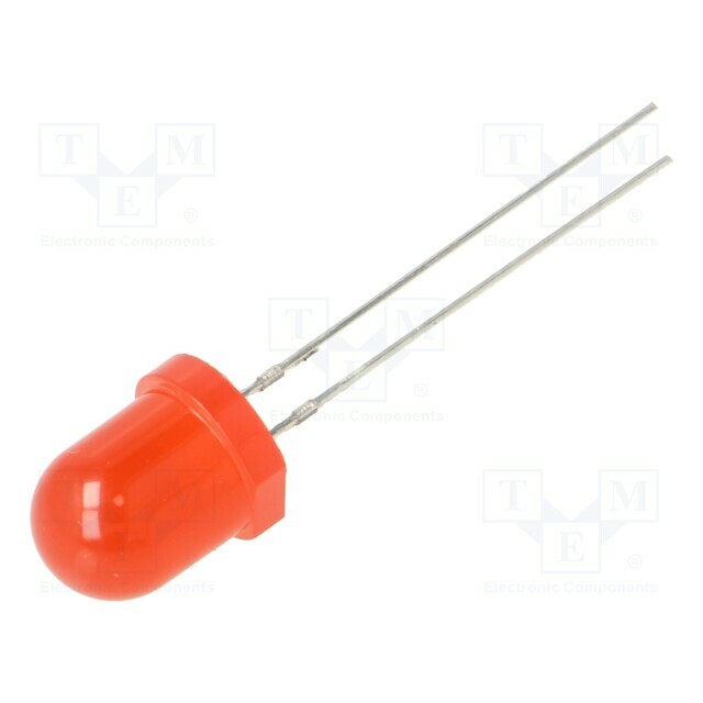 OPTOSUPPLY LED; red; 8mm; blinking; 220÷330mcd