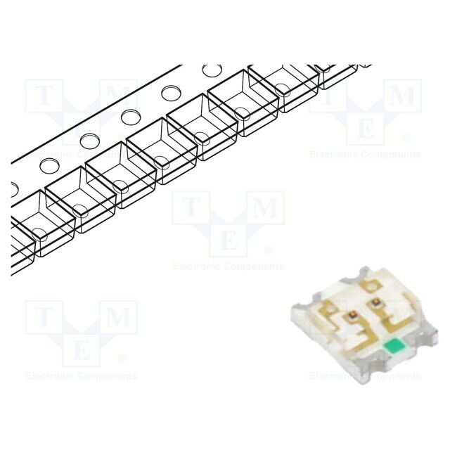 KINGBRIGHT ELECTRONIC LED; red/green; SMD; 20÷60mcd