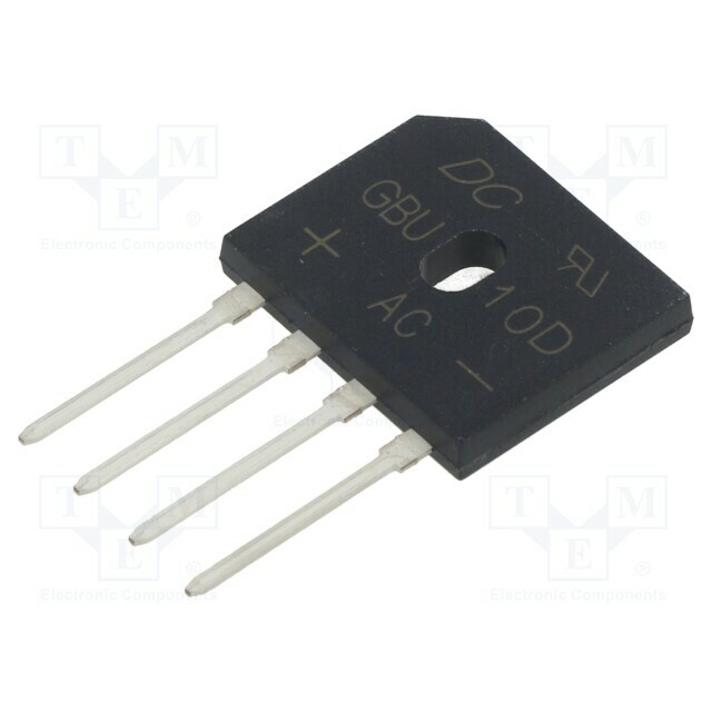 DC COMPONENTS Bridge rectifier: single-phase; Urmax: