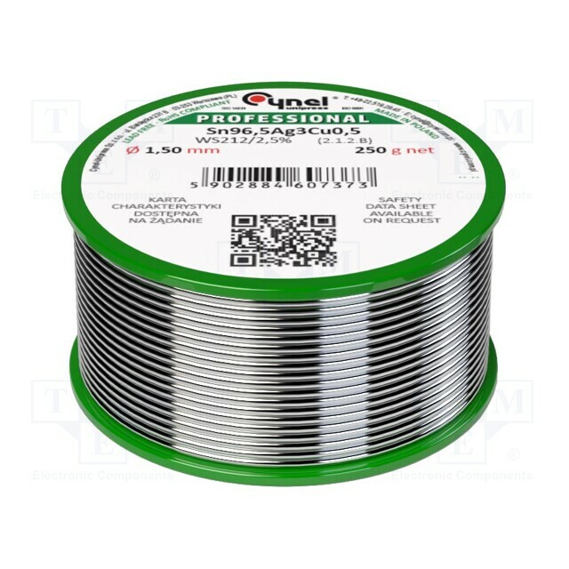 CYNEL Tin; lead free; Sn96,5Ag3Cu0