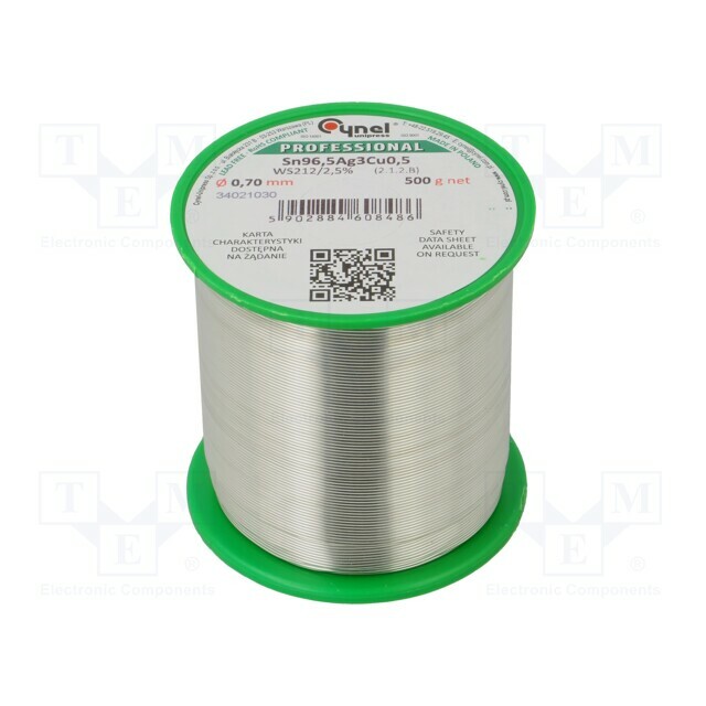 CYNEL Tin; lead free; Sn96,5Ag3Cu0