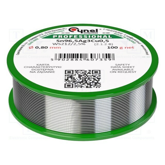 CYNEL Tin; lead free; Sn96,5Ag3Cu0