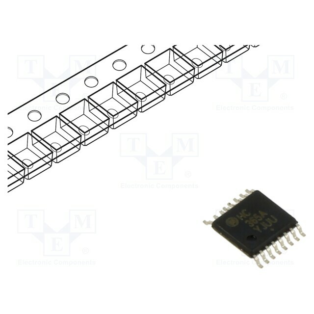ONSEMI IC: digital; 3-state,buffer,hex