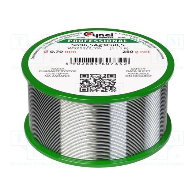 CYNEL Tin; lead free; Sn96,5Ag3Cu0