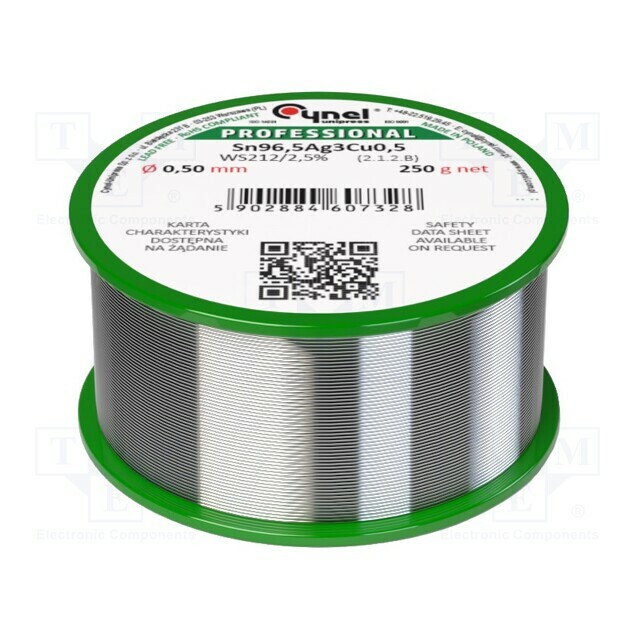 CYNEL Tin; lead free; Sn96,5Ag3Cu0