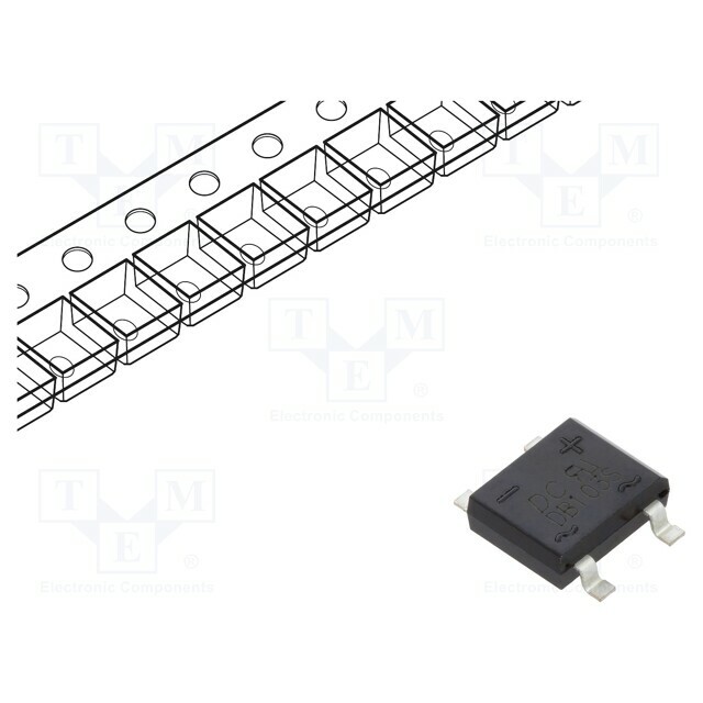 DC COMPONENTS Bridge rectifier: single-phase; Urmax: