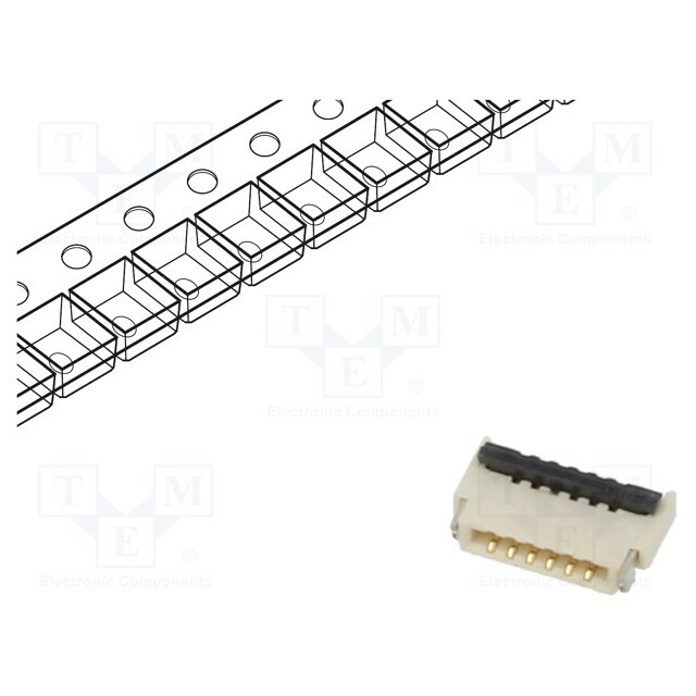GCT Connector: FFC/FPC; gold flash; SMT