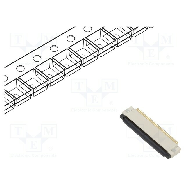 GCT Connector: FFC/FPC; gold flash; SMT