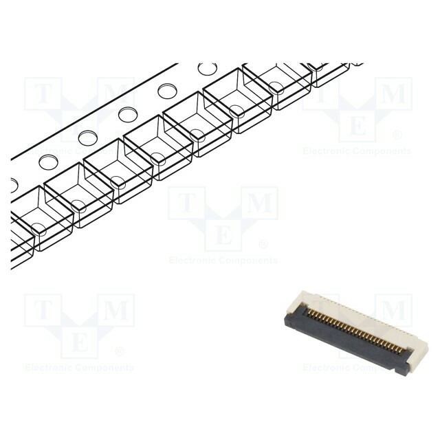 GCT Connector: FFC/FPC; gold flash; SMT