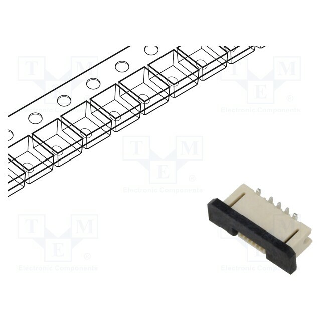 GCT Connector: FFC/FPC; tinned; SMT; 0